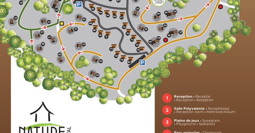 Vakantiepark kaart-nature-lodge